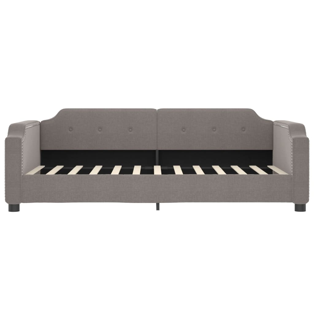 Lit de repos tissu taupe 100x200 cm