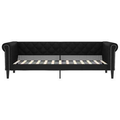 Tagesbett Schwarz 80x200 cm Kunstleder