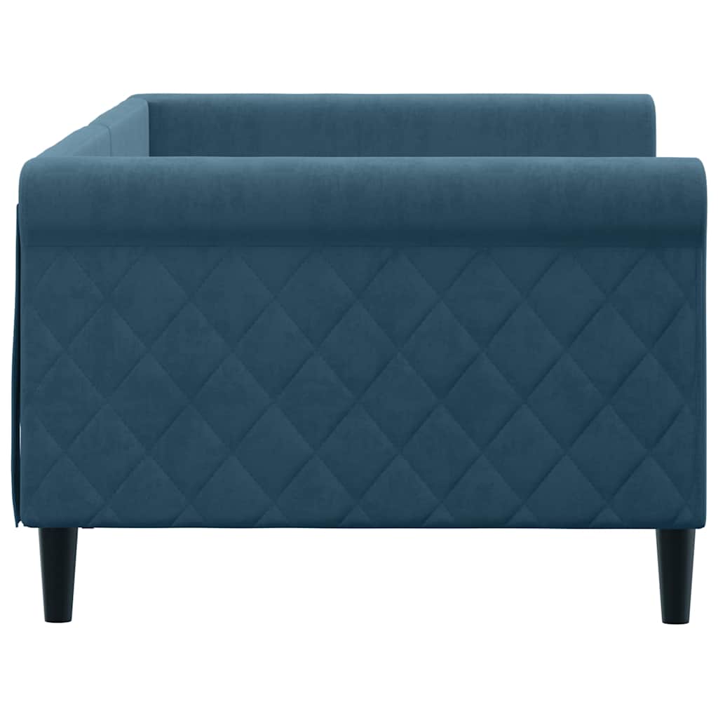 Tagesbett Blau 90x200 cm Samt
