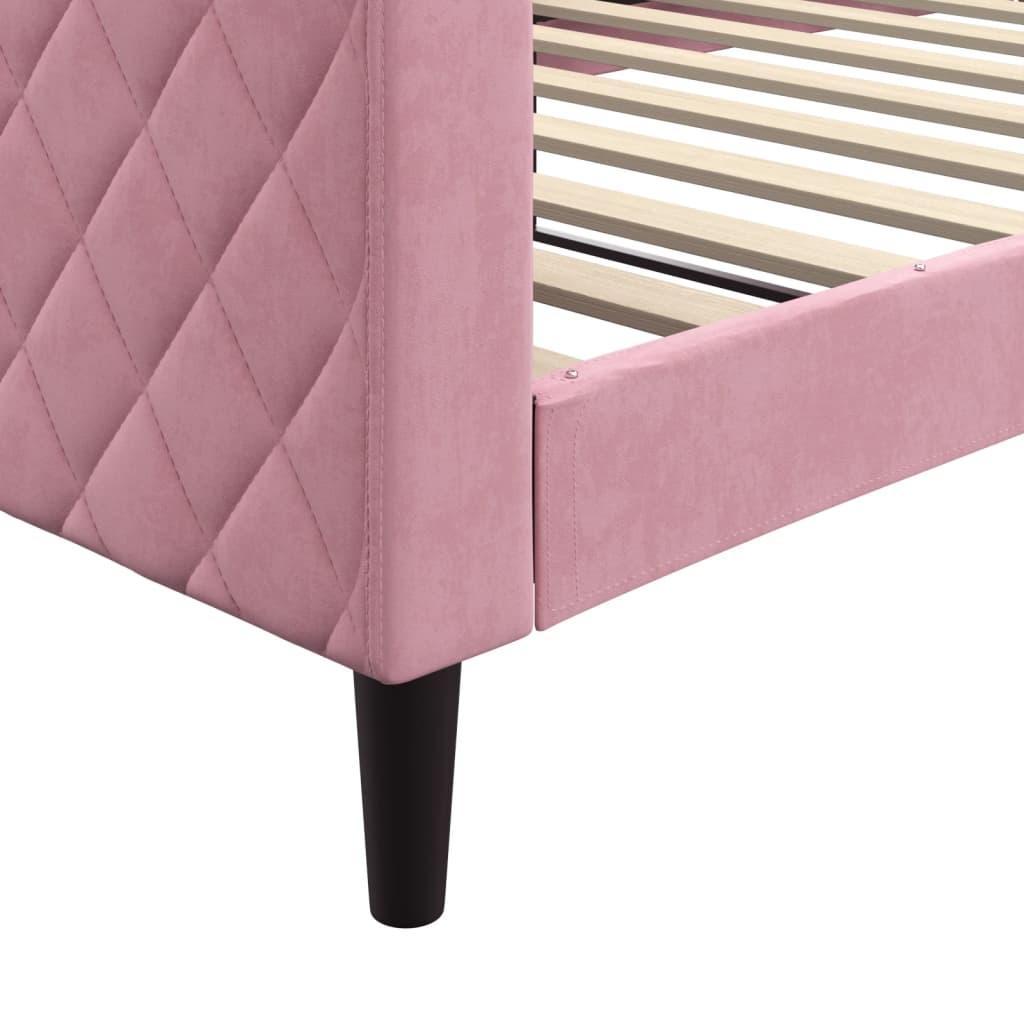 Tagesbett Rosa 100x200 cm Samt