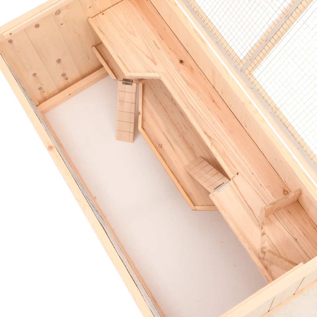 Hamsterkäfig 104 x 52 x 54 cm Massivholz Tanne