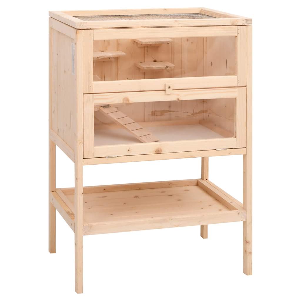 Hamsterkäfig 55 x 40 x 80 cm Massivholz Tanne