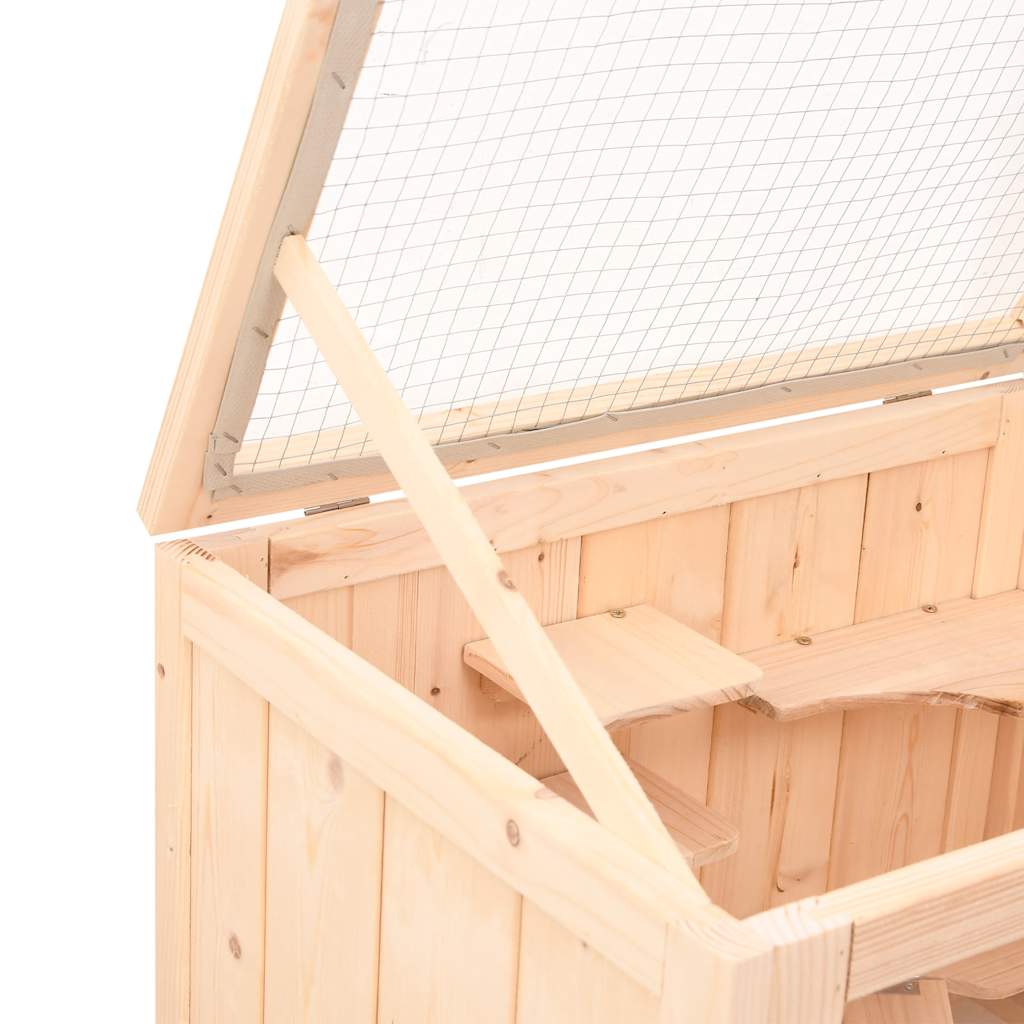 Hamsterkäfig 55 x 40 x 80 cm Massivholz Tanne