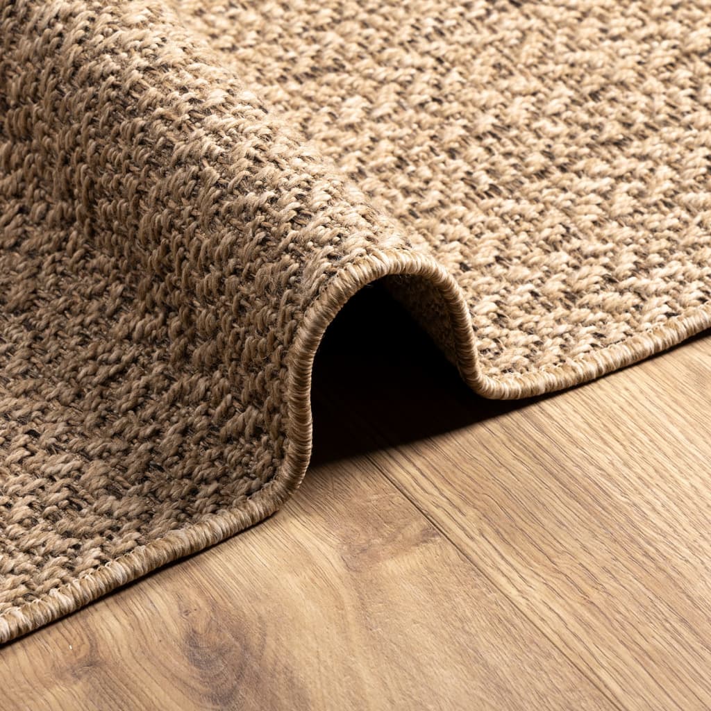 Teppich ZIZUR 80x150 cm Jute-Optik Indoor und Outdoor