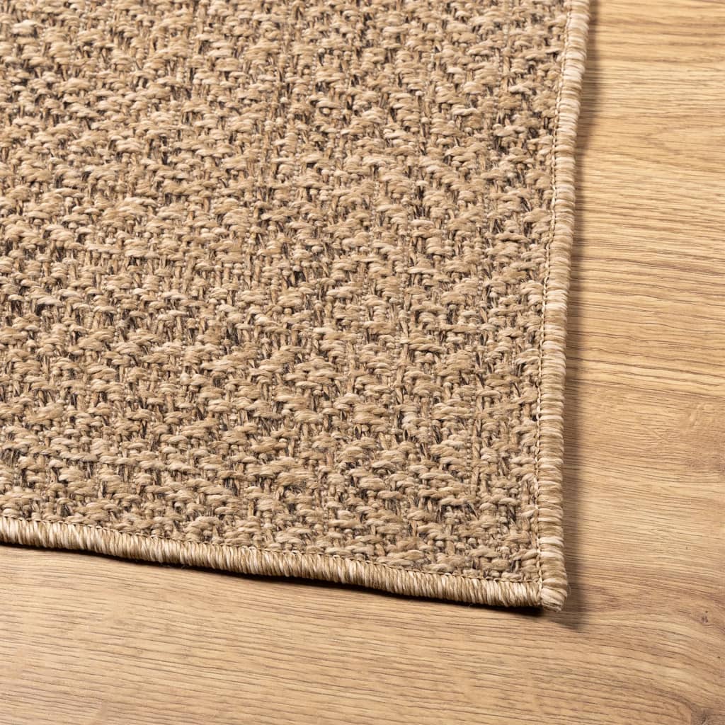 Teppich ZIZUR 80x150 cm Jute-Optik Indoor und Outdoor