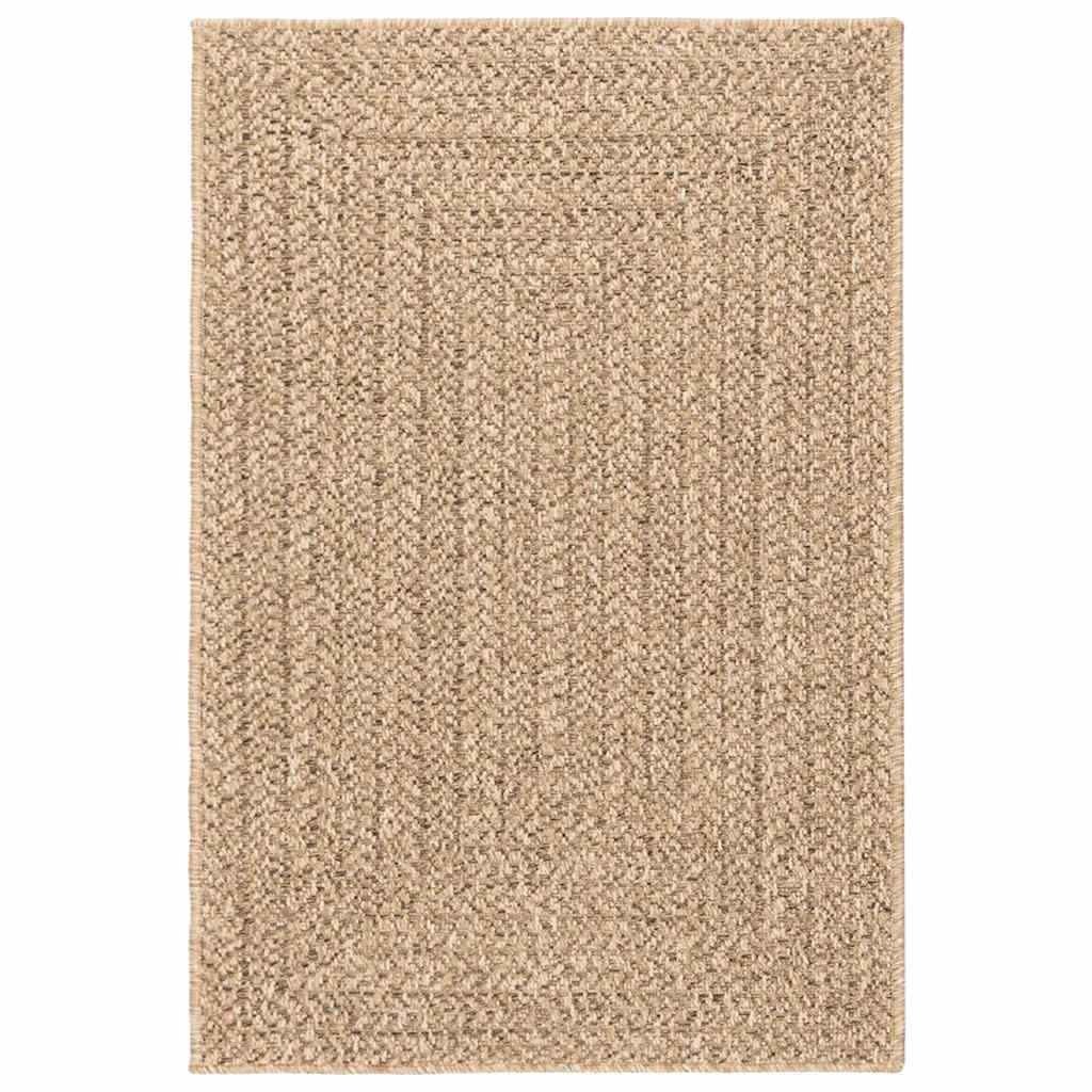 Teppich ZIZUR 120x170 cm Jute-Optik Indoor und Outdoor