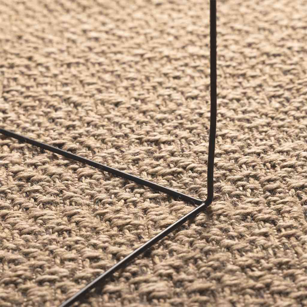 Teppich ZIZUR 120x170 cm Jute-Optik Indoor und Outdoor