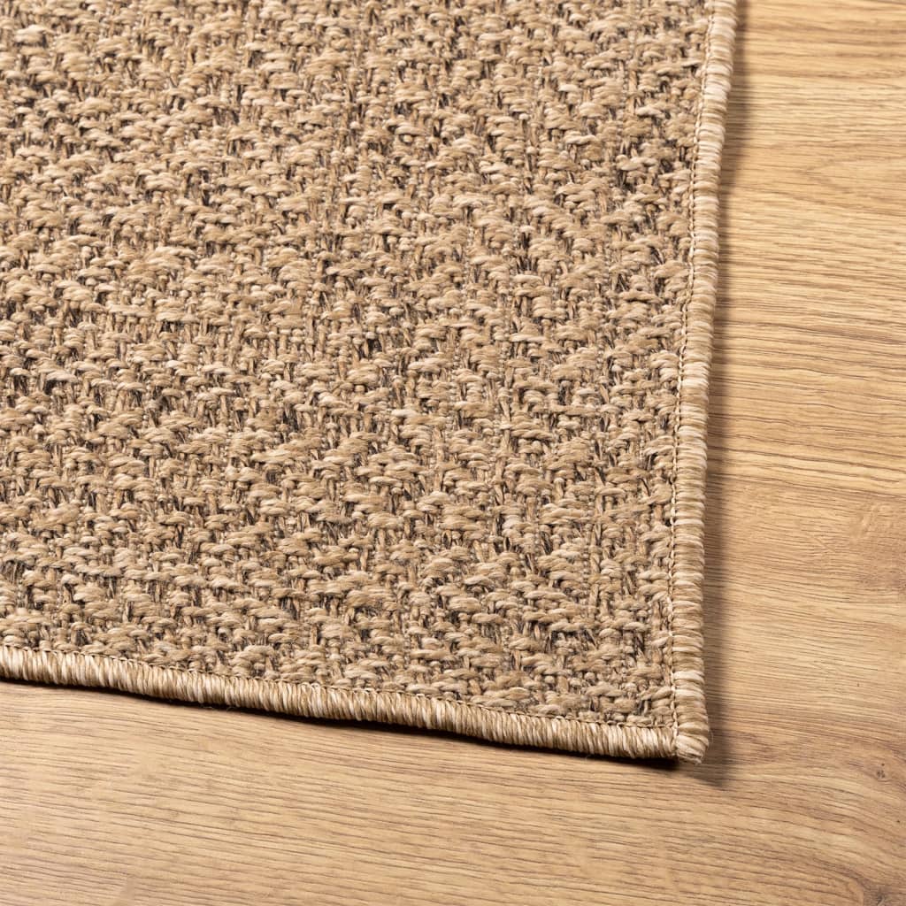 Teppich ZIZUR 120x170 cm Jute-Optik Indoor und Outdoor