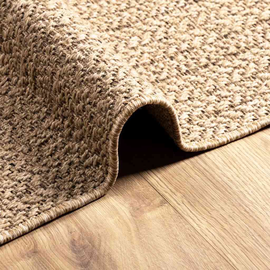 Teppich ZIZUR 140x200 cm Jute-Optik Indoor und Outdoor