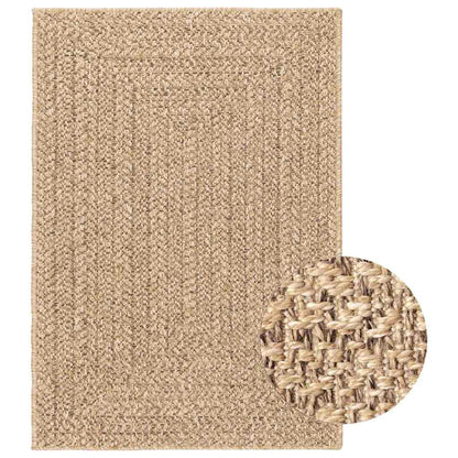 Teppich ZIZUR 160x230 cm Jute-Optik Indoor und Outdoor