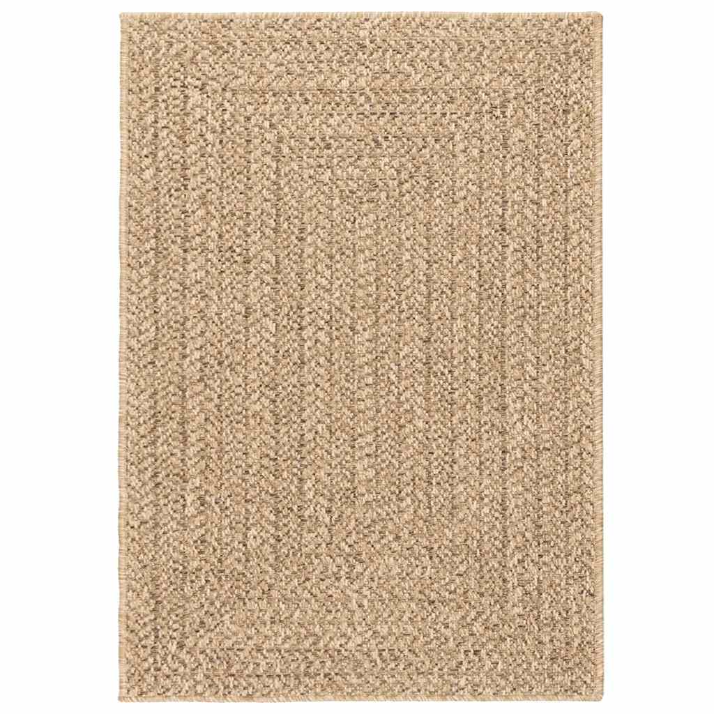 Teppich ZIZUR 160x230 cm Jute-Optik Indoor und Outdoor