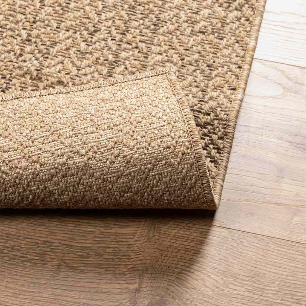 Teppich ZIZUR 160x230 cm Jute-Optik Indoor und Outdoor