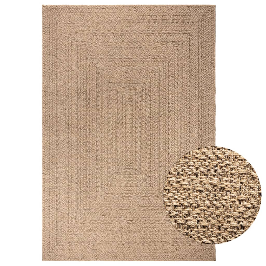 ZIZUR rug 200x290 cm jute look indoor and outdoor