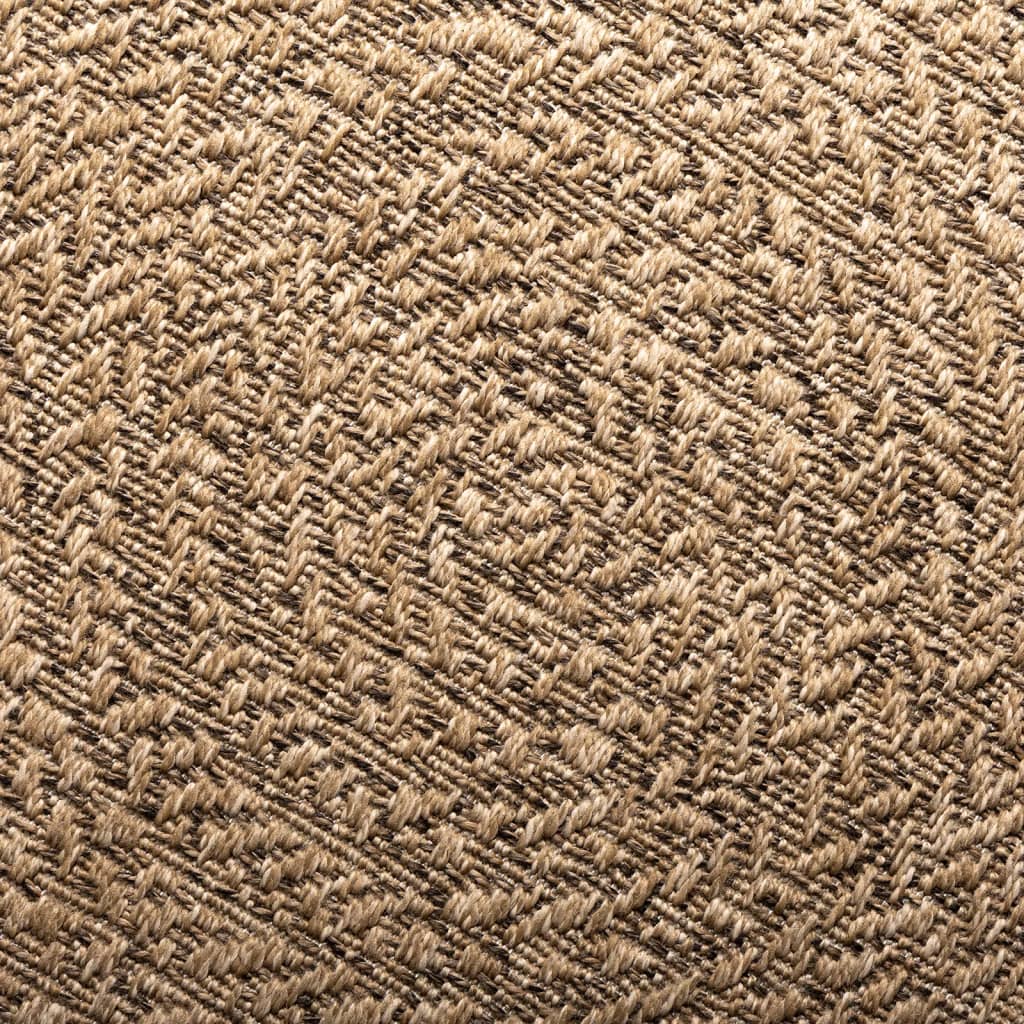 Tapis 90 cm aspect jute intérieur et extérieur