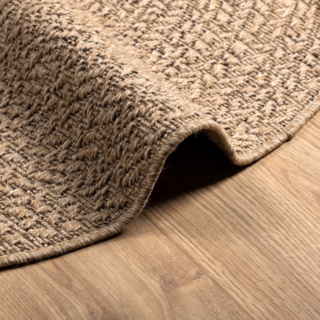 Tapis 90 cm aspect jute intérieur et extérieur