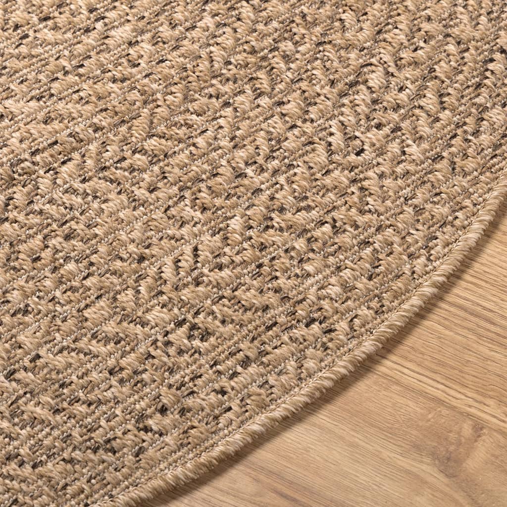 Tapis 90 cm aspect jute intérieur et extérieur