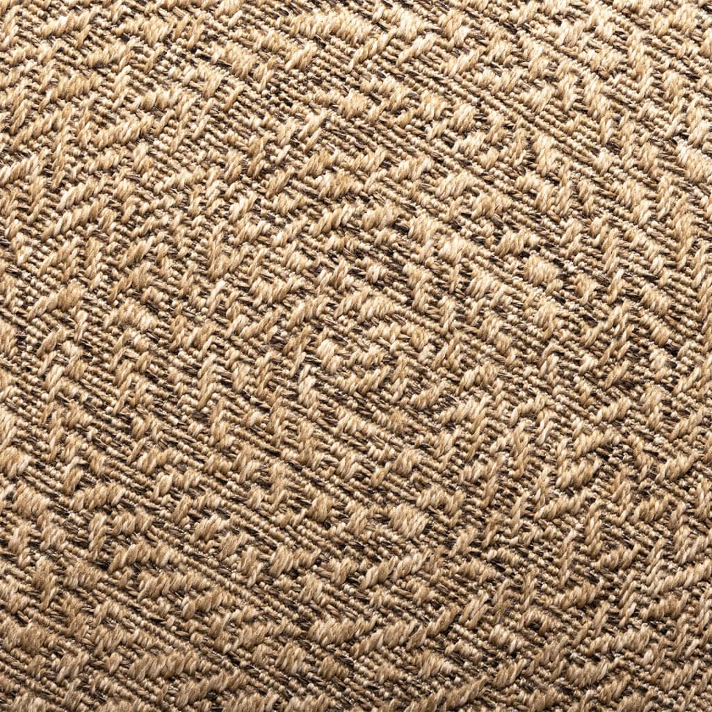 Teppich ZIZUR 80x150 cm Jute-Optik Indoor und Outdoor