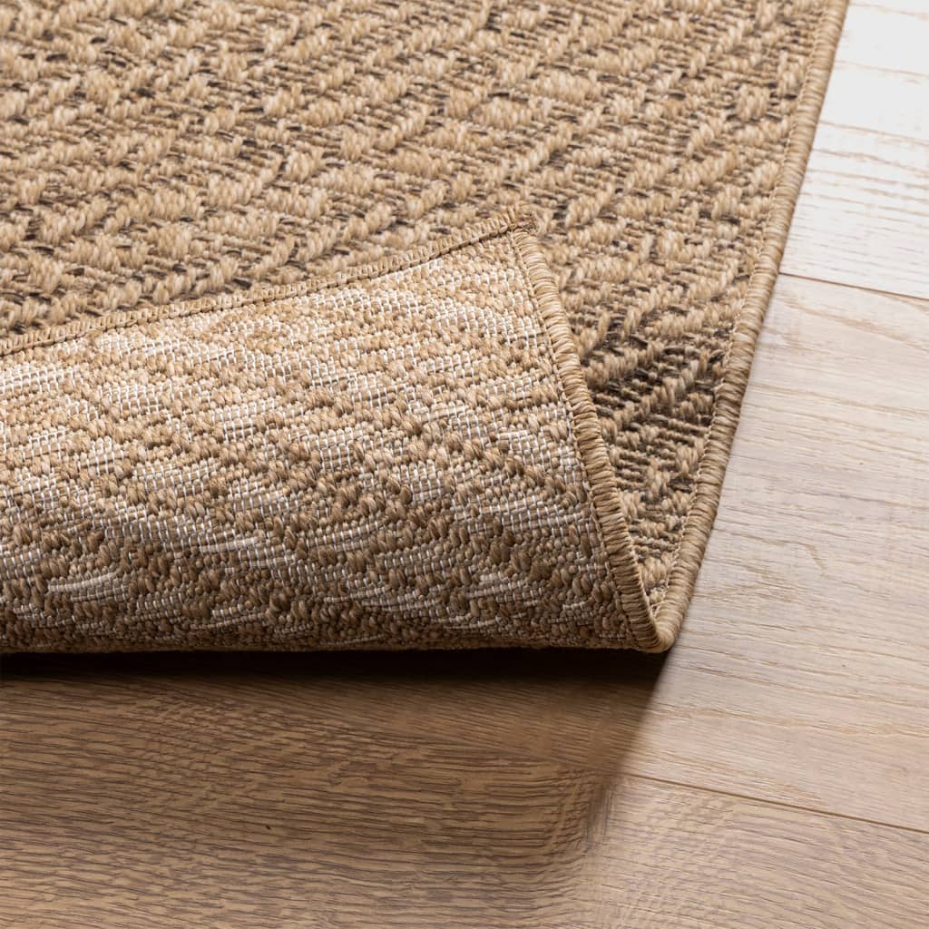 Teppich ZIZUR 80x150 cm Jute-Optik Indoor und Outdoor