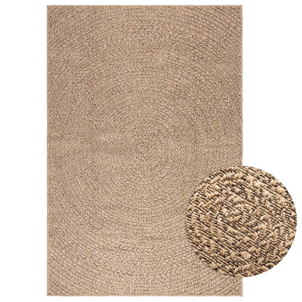 Tapis 120x170 cm aspect jute intérieur et extérieur