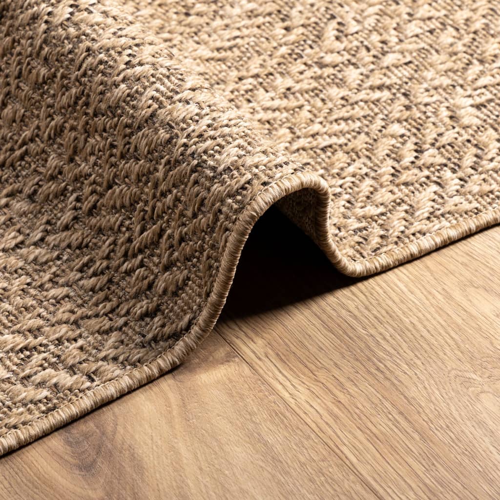 Teppich ZIZUR 120x170 cm Jute-Optik Indoor und Outdoor