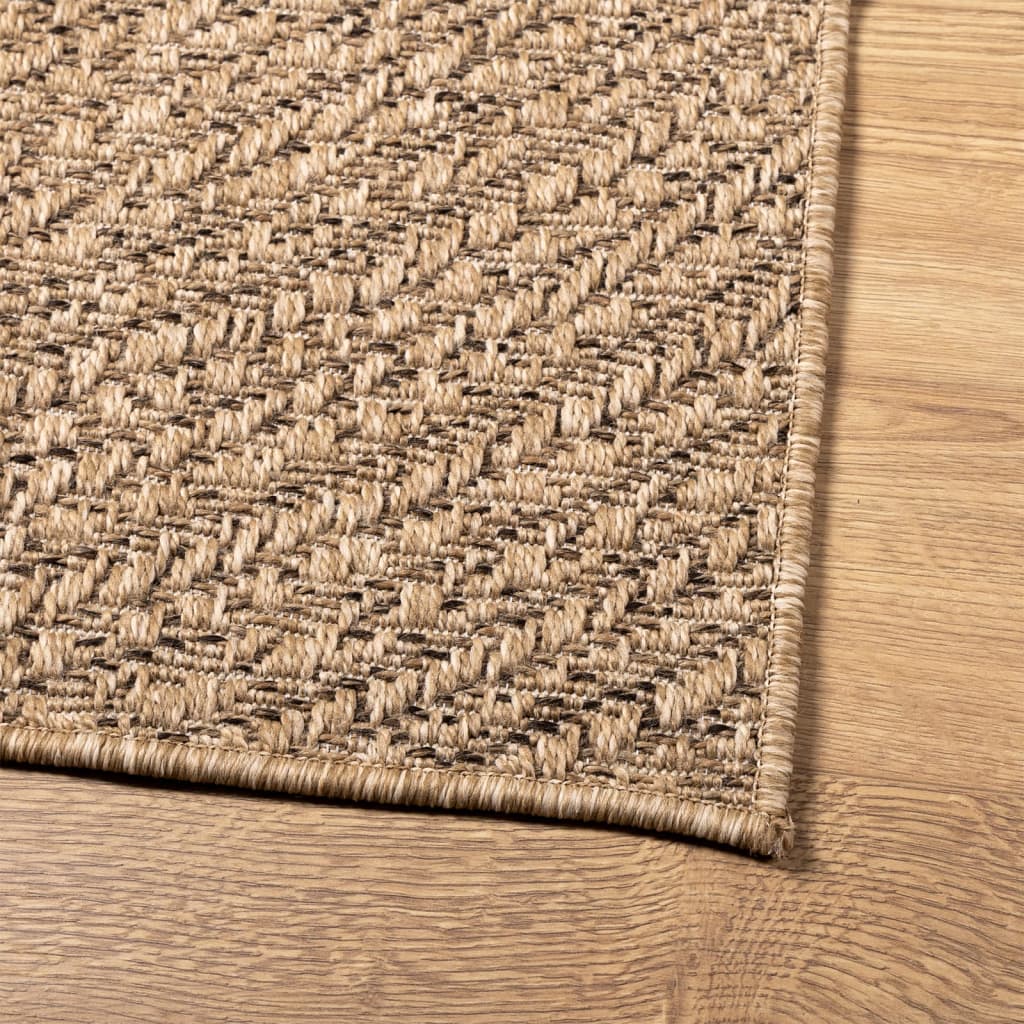 Teppich ZIZUR 140x200 cm Jute-Optik Indoor und Outdoor