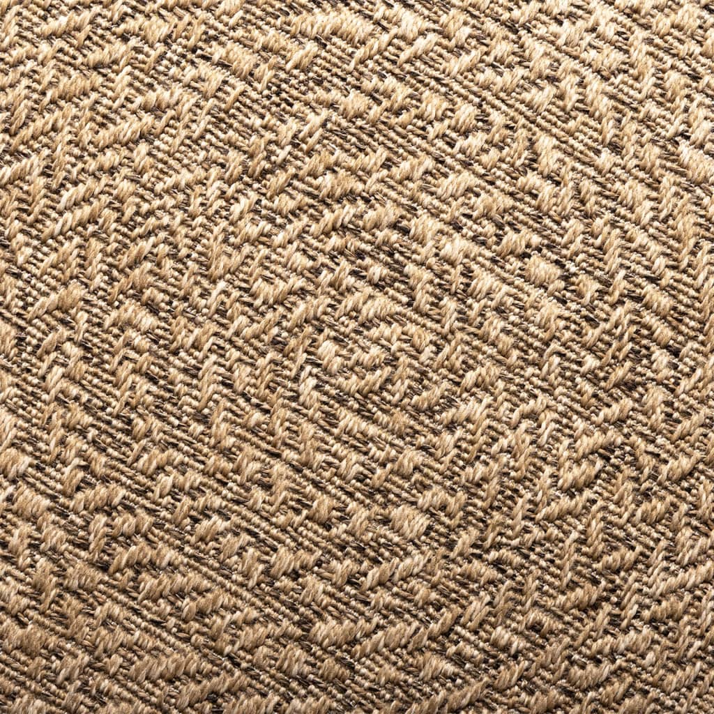 Teppich ZIZUR 160x230 cm Jute-Optik Indoor und Outdoor