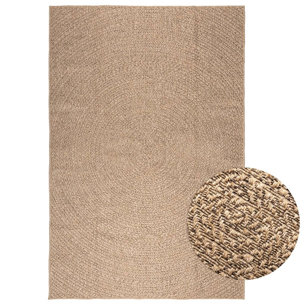 Tapis 200x290 cm aspect jute intérieur et extérieur