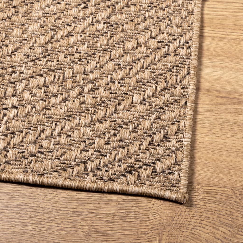 Tapis 200x290 cm aspect jute intérieur et extérieur