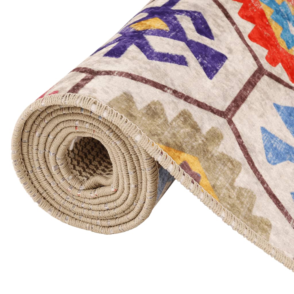 Teppich Waschbar Mehrfarbig 120x180 cm