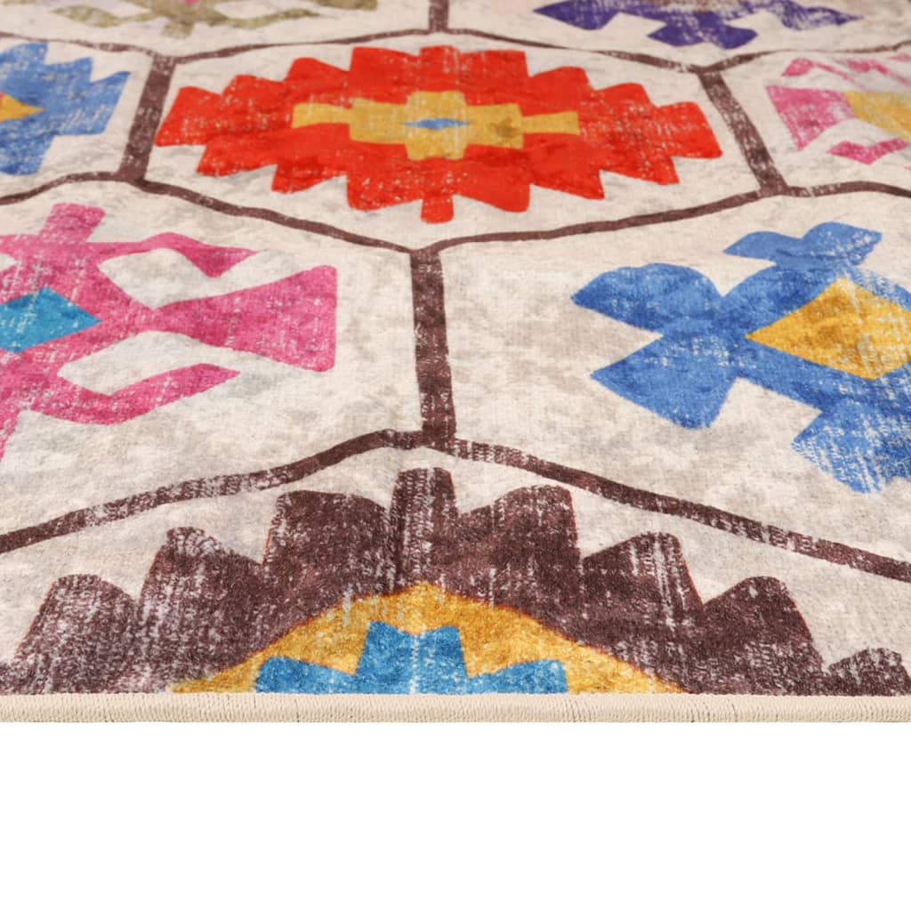 Teppich Waschbar Mehrfarbig 120x180 cm