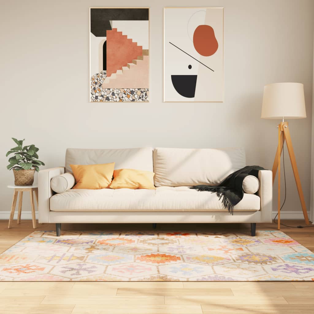 Teppich Waschbar Mehrfarbig 120x180 cm