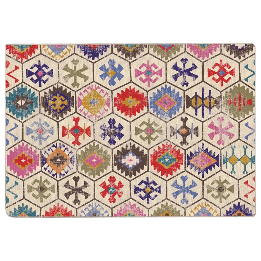 Teppich Waschbar Mehrfarbig 160x230 cm