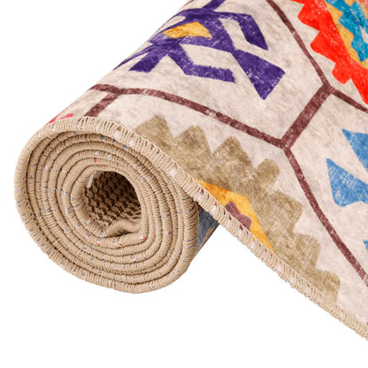 Teppich Waschbar Mehrfarbig 190x300 cm