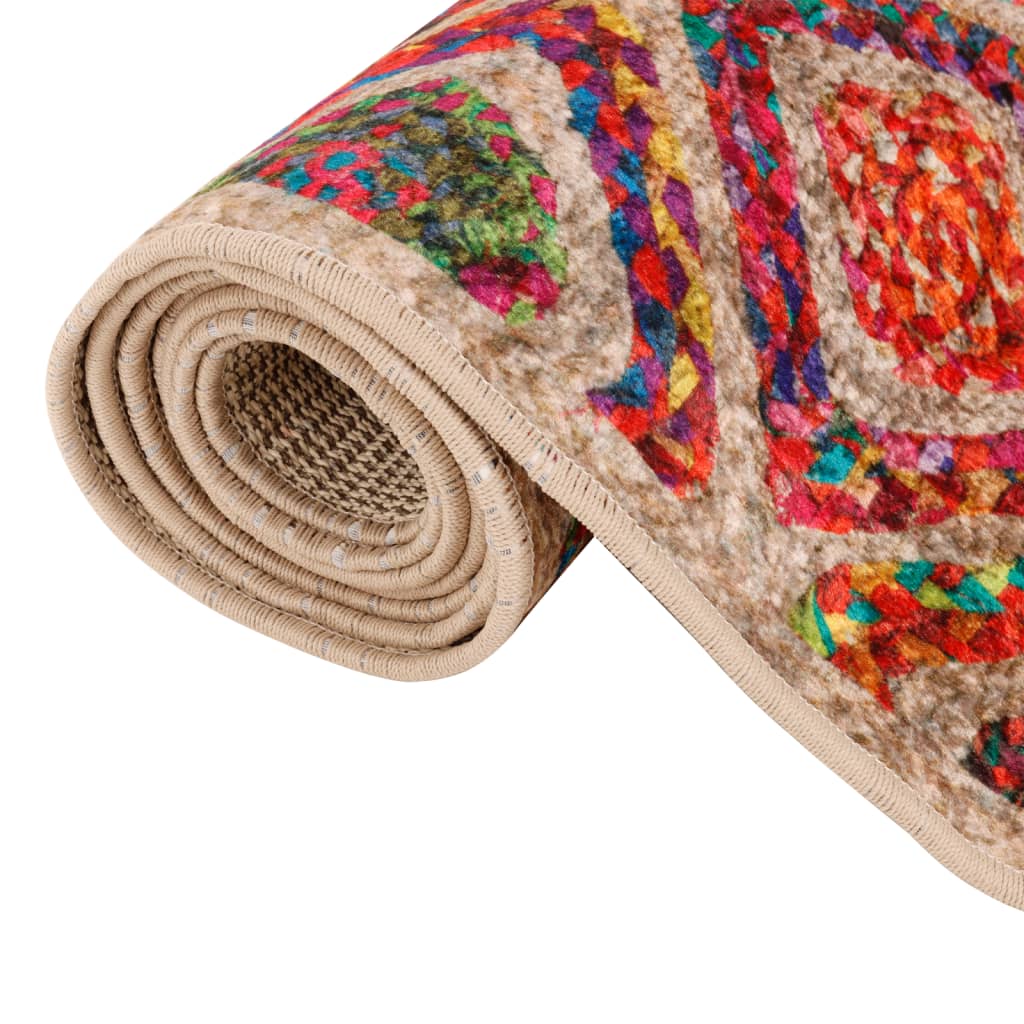 Teppich Waschbar Mehrfarbig 160x230 cm