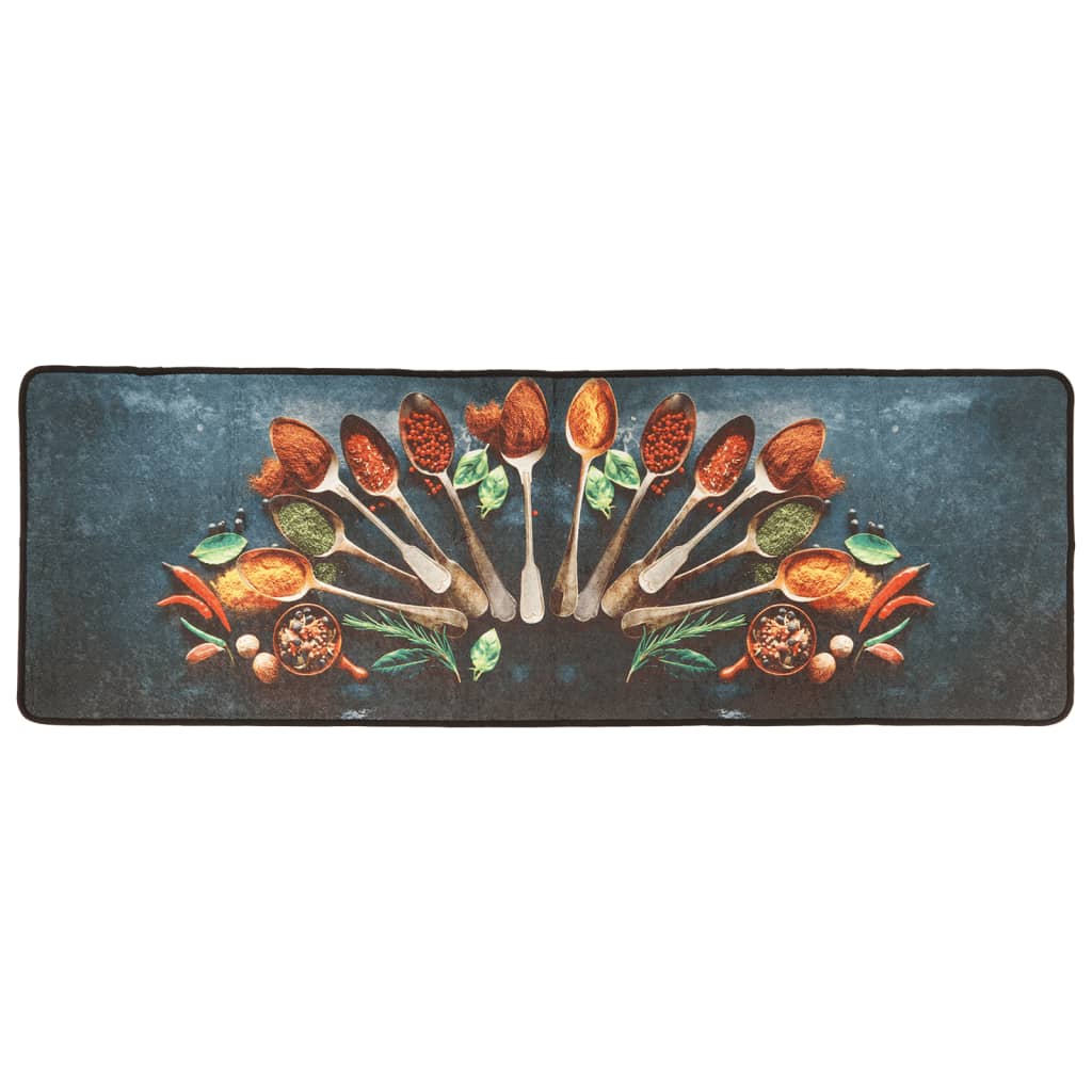 Küchenteppich Mehrfarbig 60x180 cm Waschbar