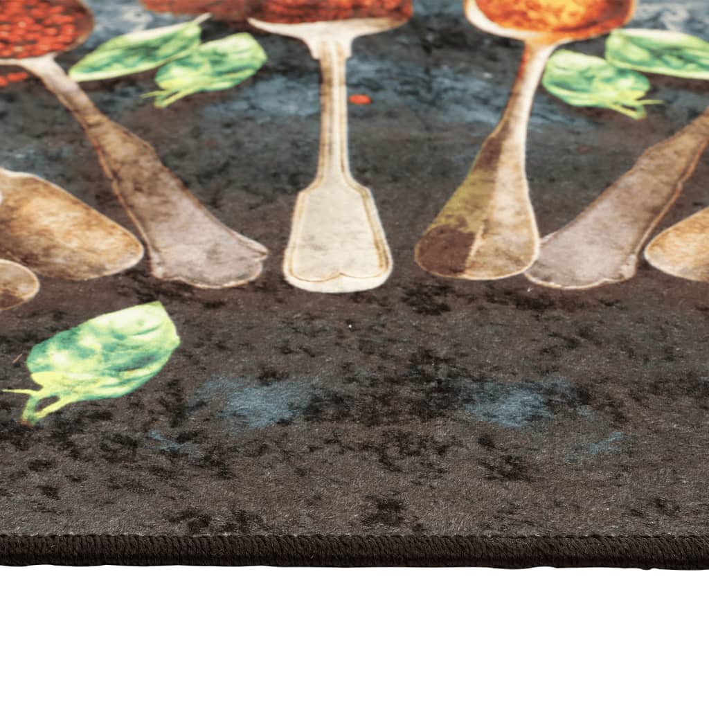 Küchenteppich Mehrfarbig 60x180 cm Waschbar