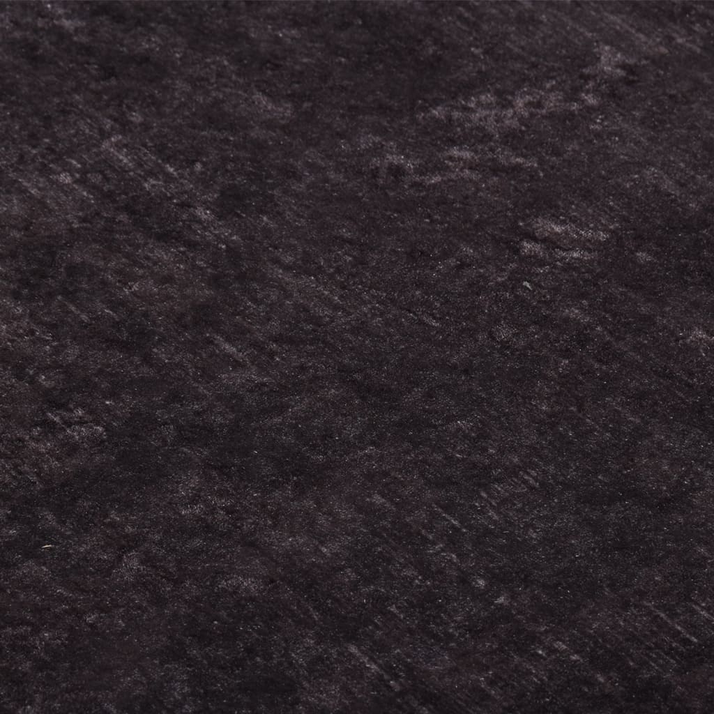 Teppich Waschbar Schwarz und Golden 400x300 cm