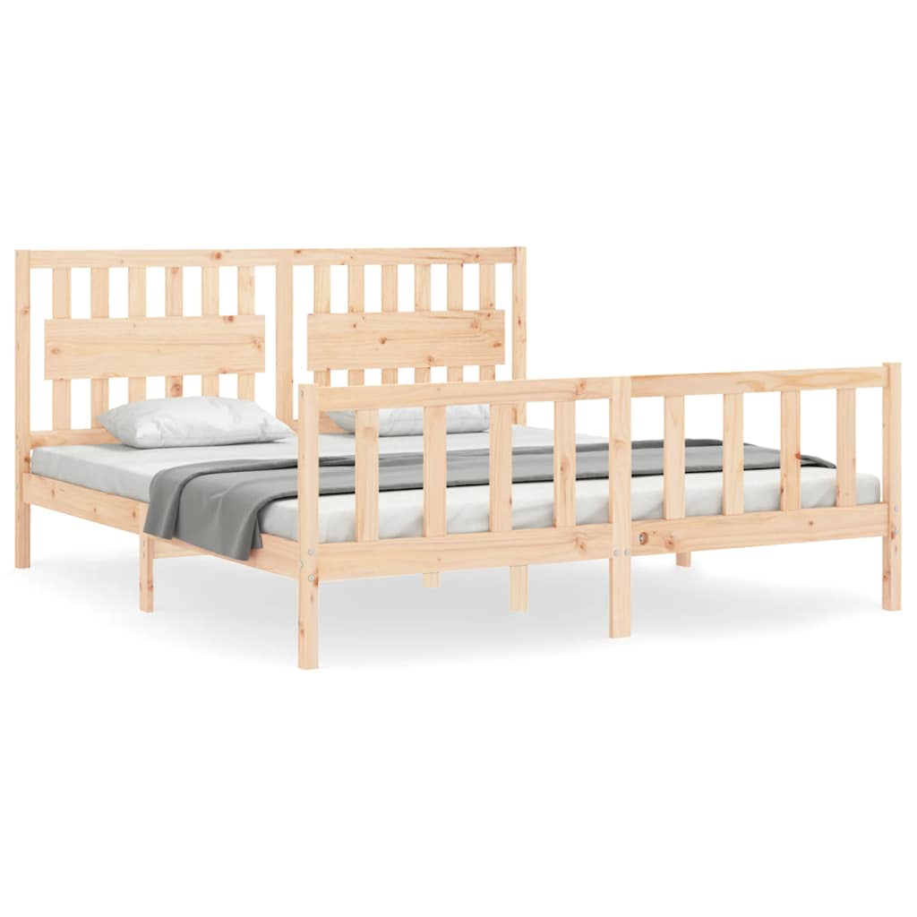 Bettgestell ohne Matratze Super King Size Massivholz Kiefer