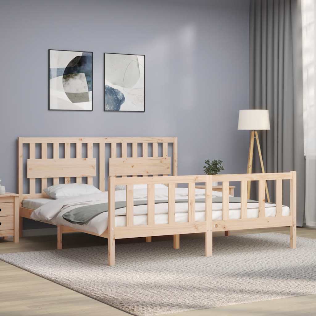 Bettgestell ohne Matratze Super King Size Massivholz Kiefer