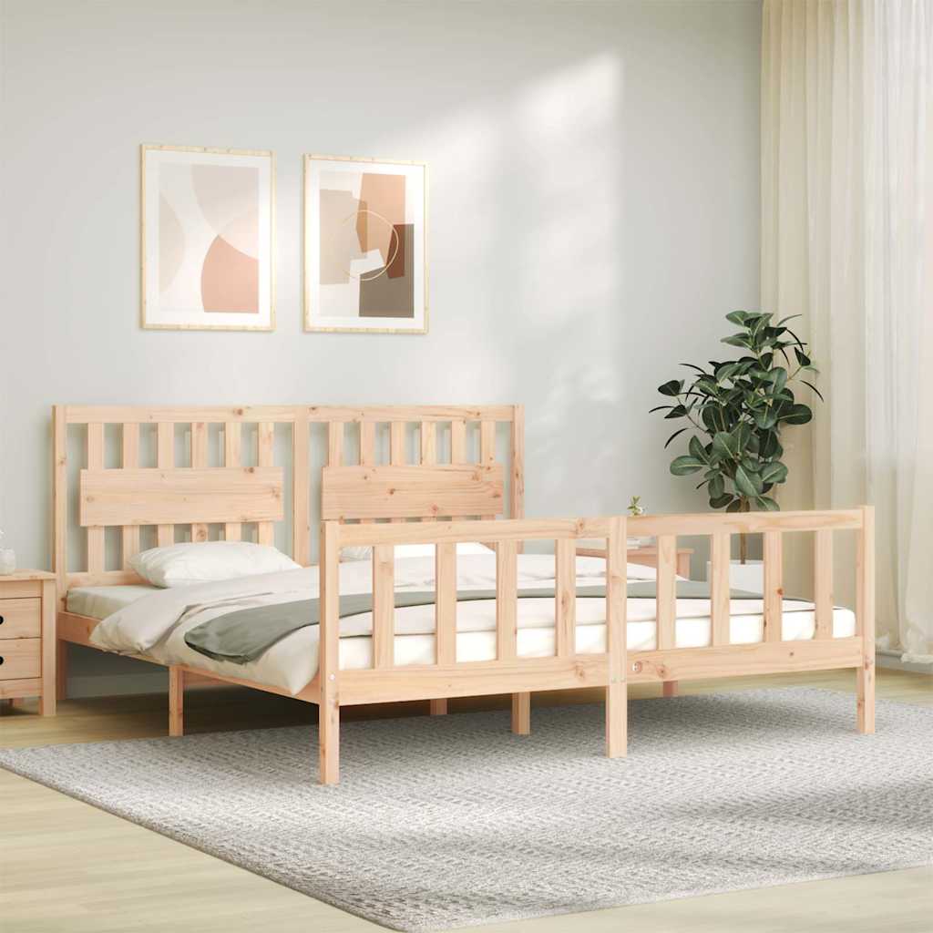 Bettgestell ohne Matratze Super King Size Massivholz Kiefer
