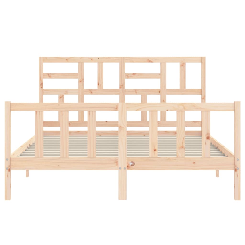 Massivholzbett ohne Matratze 160x200 cm Kiefernholz