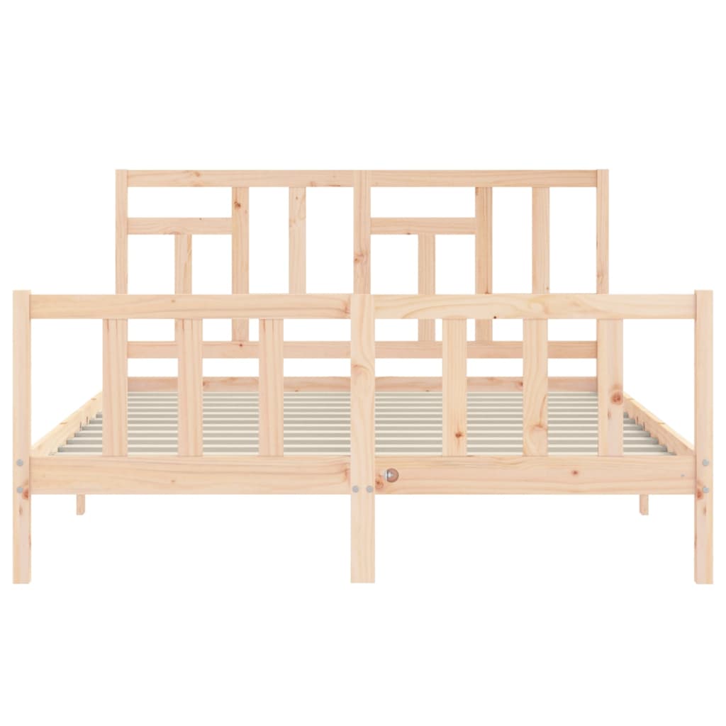 Massivholzbett ohne Matratze 160x200 cm Kiefernholz