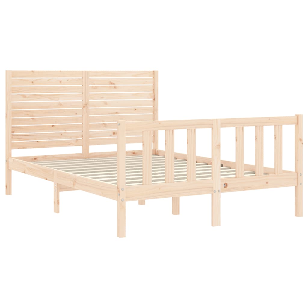 Massivholzbett ohne Matratze 140x200 cm Kiefernholz