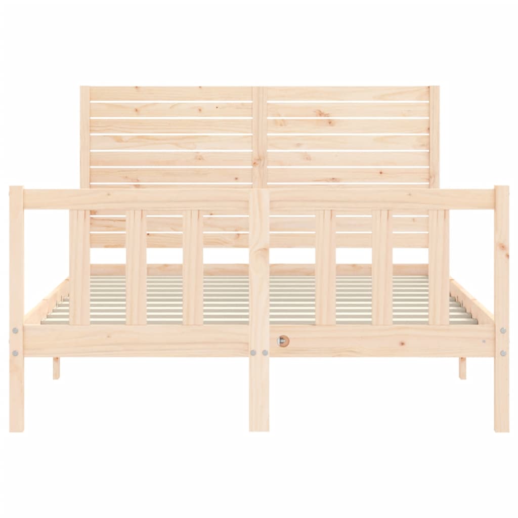 Massivholzbett ohne Matratze 140x200 cm Kiefernholz