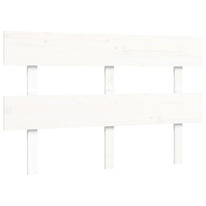 Massivholzbett ohne Matratze Weiß 120x200 cm Kiefernholz