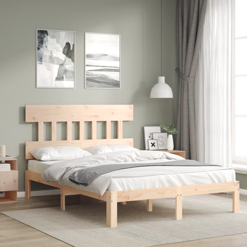 Bettgestell ohne Matratze Klein Doppelbett Massivholz Kiefer