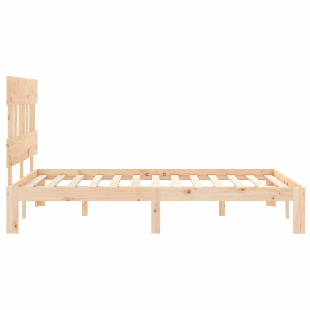 Massivholzbett ohne Matratze 140x190 cm Kiefernholz
