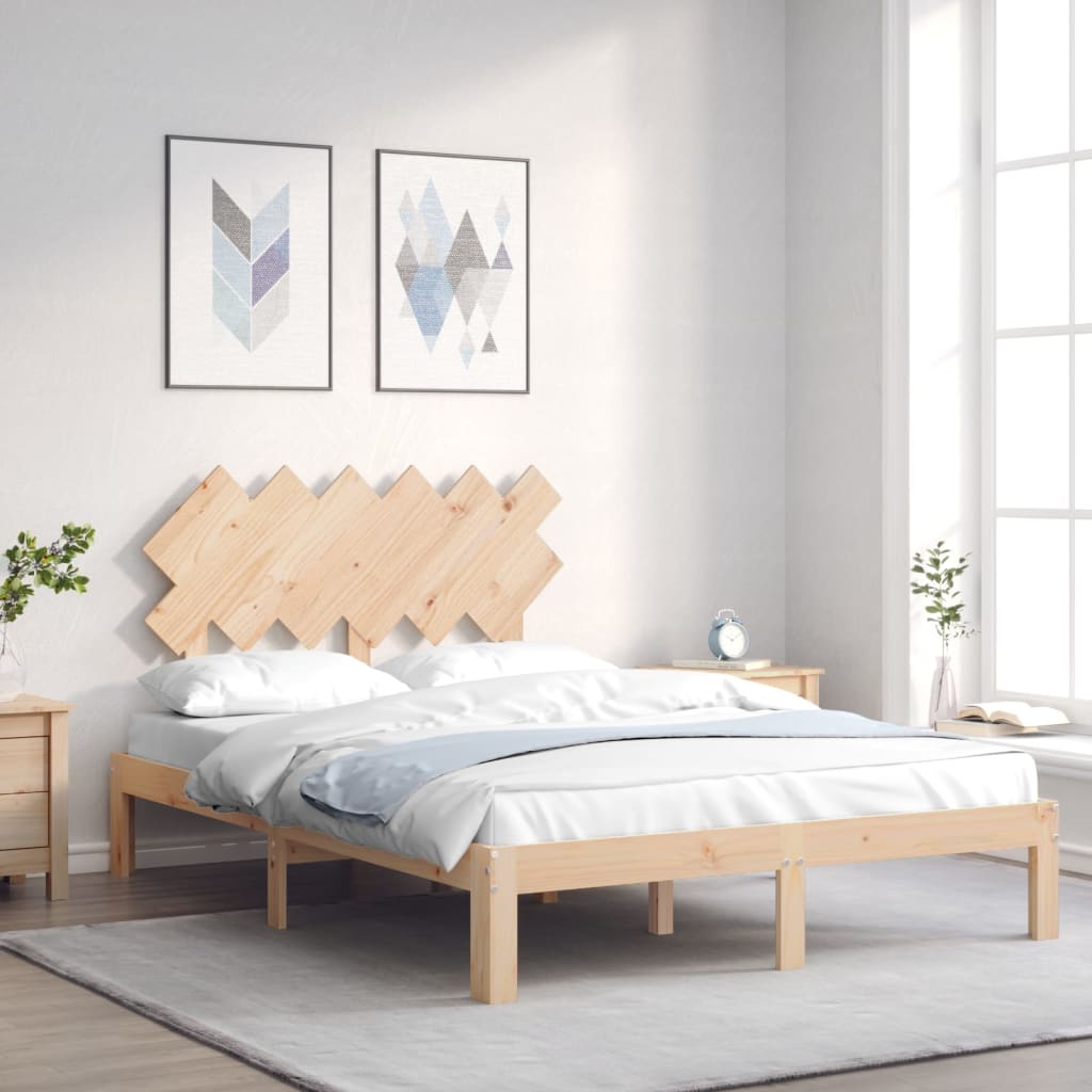 Bettgestell ohne Matratze Klein Doppelbett Massivholz Kiefer