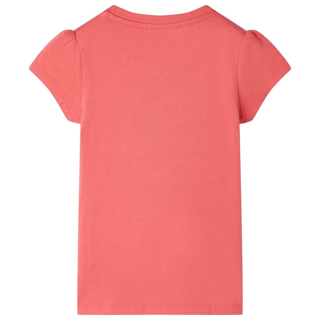 Kinder-T-Shirt Korallenrosa 92