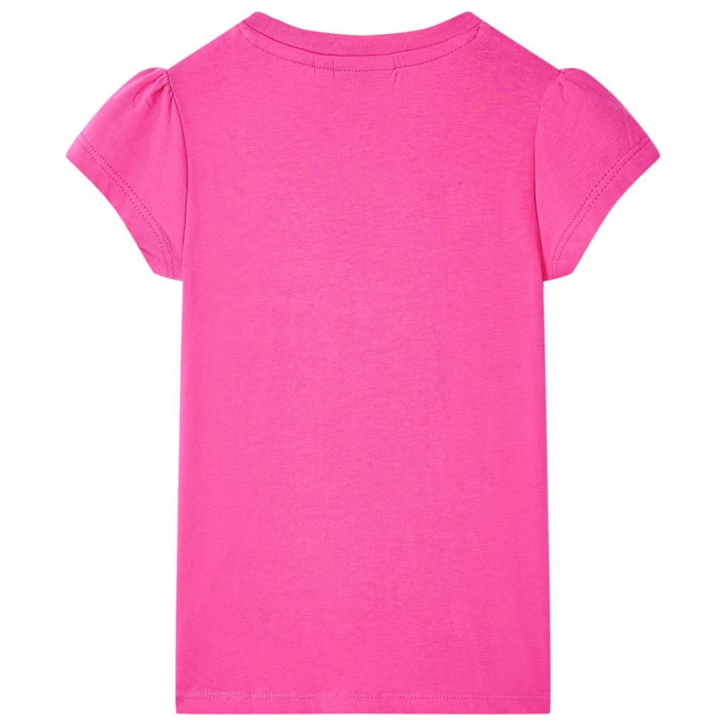 Kinder-T-Shirt Dunkelrosa 116